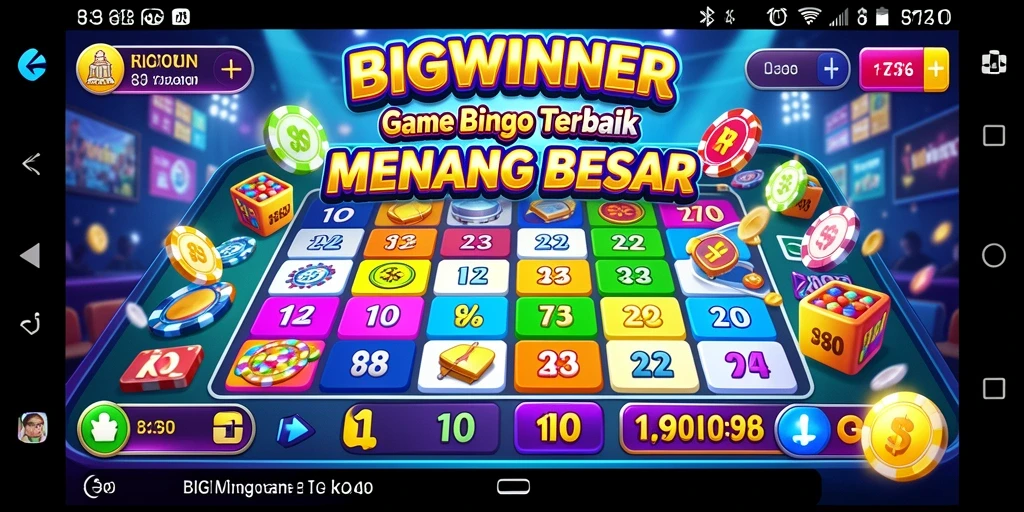 Gameplay seru dalam BIGWINNER dengan suasana Bingo yang menegangkan.