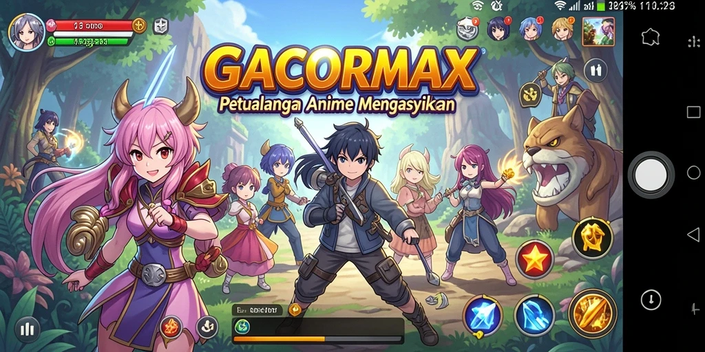 Gameplay menarik GACORMAX dengan karakter anime favorit.
