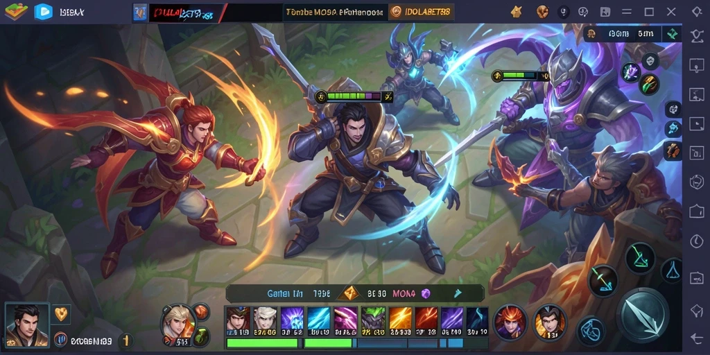 Gameplay seru dalam arena MOBA IDOLABET88.