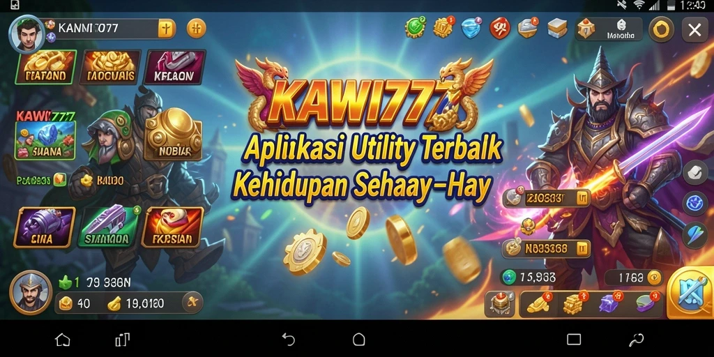 Tampilan antarmuka KAWI777 yang sederhana dan efektif.