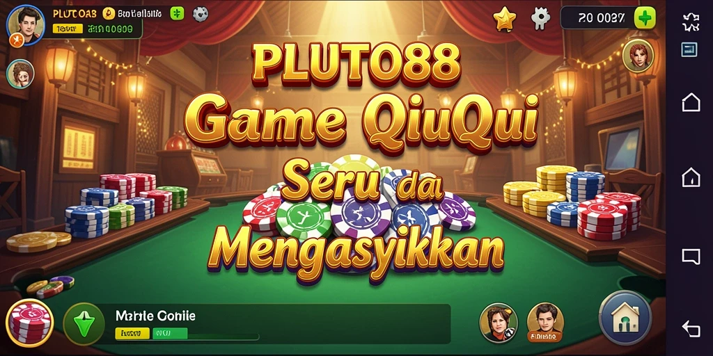 Tampilan gameplay QiuQiu yang seru dan interaktif di PLUTO88.