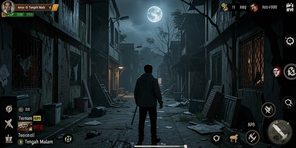 Gameplay menegangkan menampilkan momen horor yang mendebarkan.