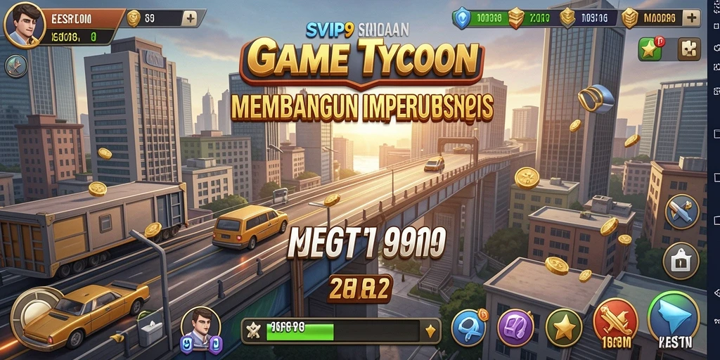Tampilan gameplay SVIP9 yang menunjukkan keseruan membangun bisnis.