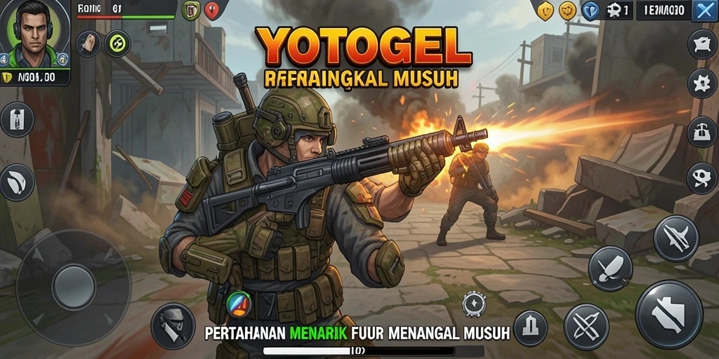 Tampilan dalam permainan Tower Defense yang seru dan strategis.