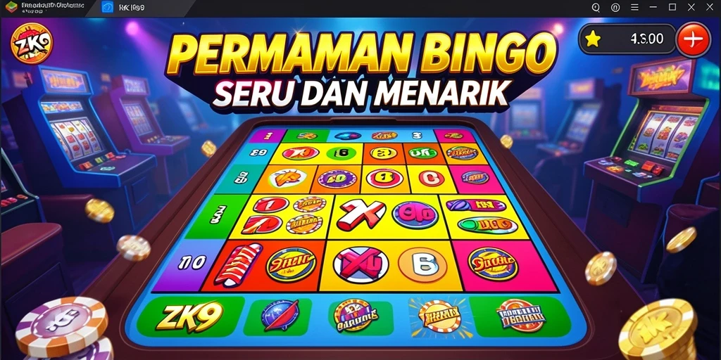 Tampilan gameplay Bingo yang menarik di aplikasi ZK9.